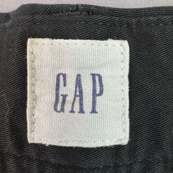 Gap Short women 6 tall khaki flat front cotton blend black - Picture 8 of 14